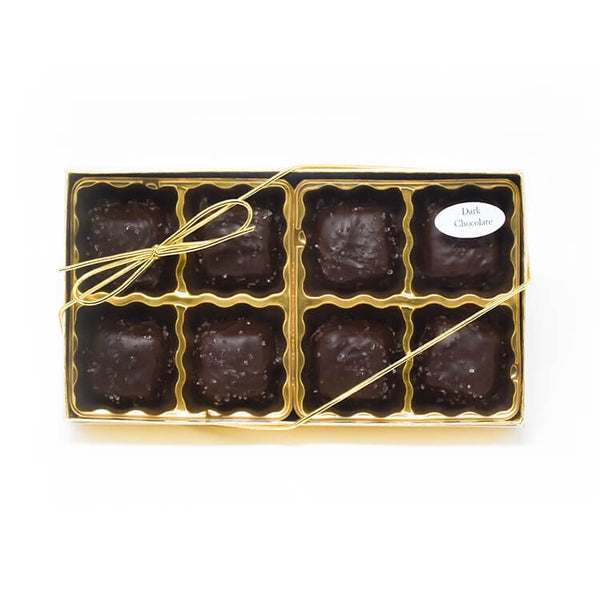 Chocolate Caramels with Sea Salt Gift Box (8 Count)