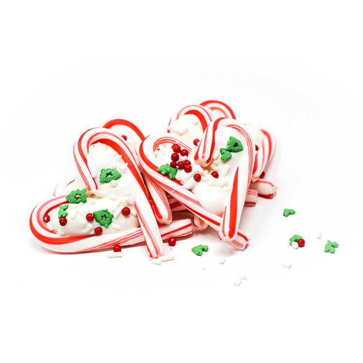 Candy Cane Hearts (6 Count)