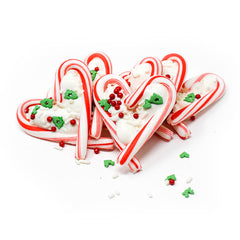 Candy Cane Hearts (6 Count)